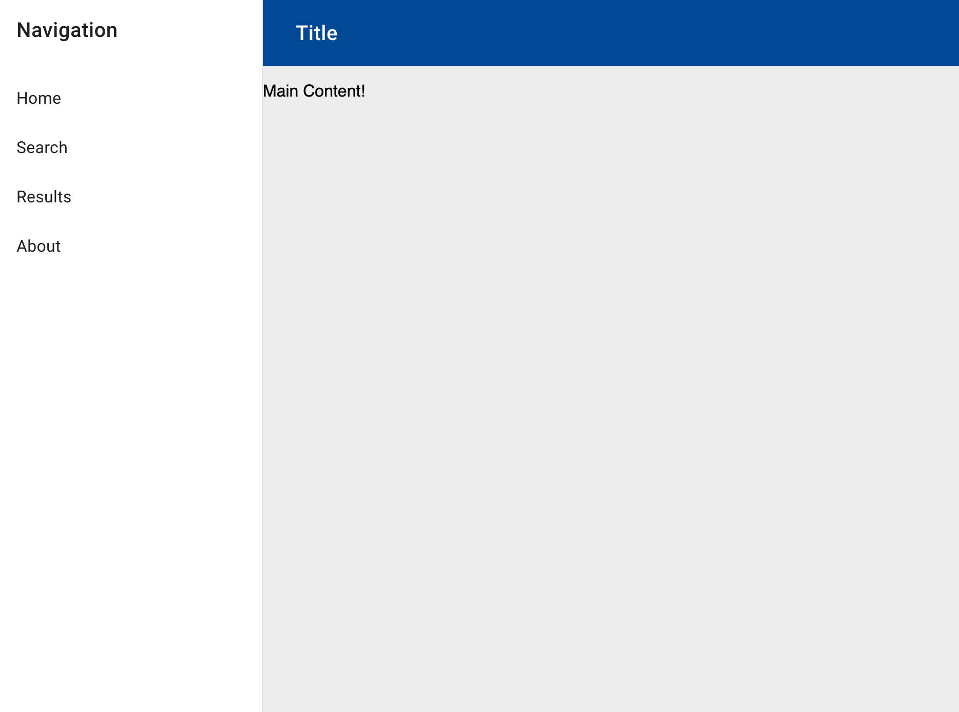 Applikation mit eingebauter Navigation