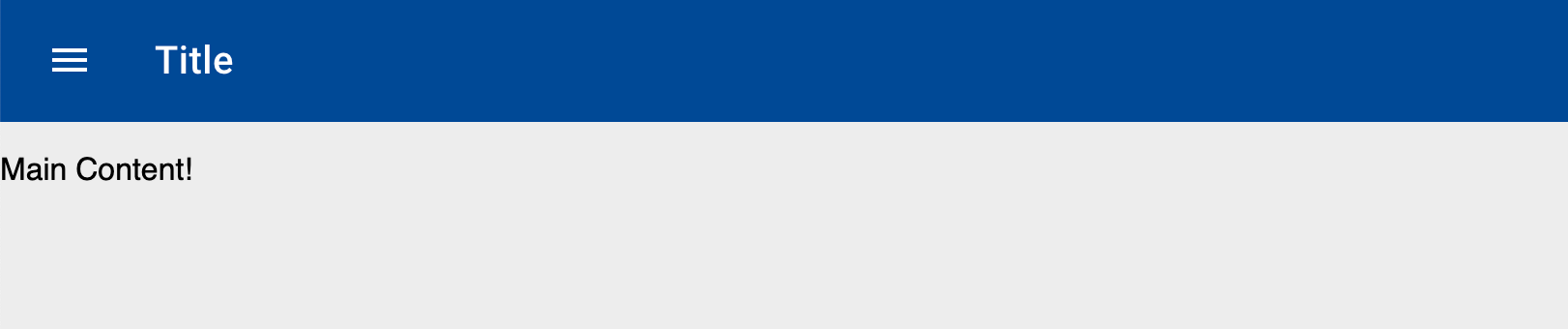 Versteckte Sidebar